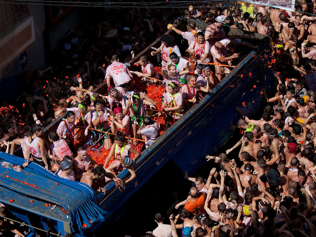 La Tomatina Festival Buñol, Spain TheTravelShots