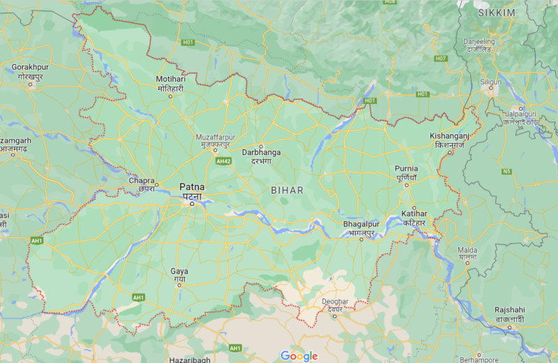 Map of Bihar